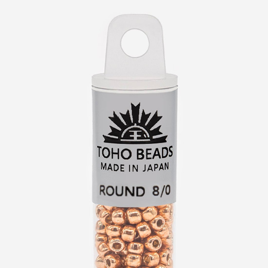 Японский бисер TOHO Round 8/0 (№PF551), непрозрачный глянцевый с металлическим блеском