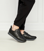 Кожаные кроссовки Calvin Klein - черный(HM0HM01499)