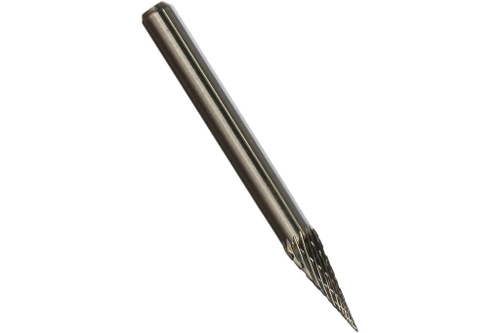 Борфреза (шарошка) по металлу коническая с заостренным концом SINICA M0618M06, тип M, диаметр 6мм, посадочный 6мм