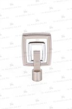 Наконечник АМ Квадро 16мм, сатин+серебро глянец!