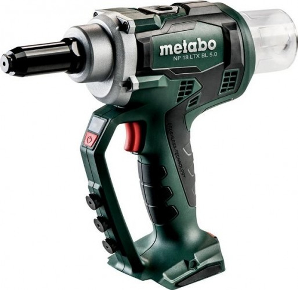 Клепальник аккумуляторный METABO NP 18 LTX BL 5.0  бесщеточный, без АКБ и ЗУ, Metaloc  619002840