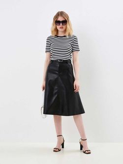Юбка кожаная