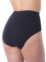 Женские трусы-макси из нежнейшего перфорированного хлопка (Размер: 56) (Цвет: черный)