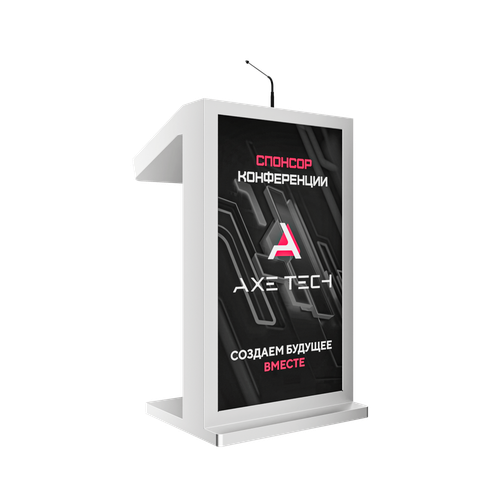 Интерактивная трибуна Double 23,8" с рекламным дисплеем