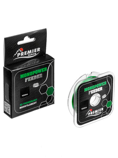 Леска для рыбалки Premier Fishing MONOPOWER FEEDER Green Nylon 0,50mm/100m (PR-MF-G-050-100)