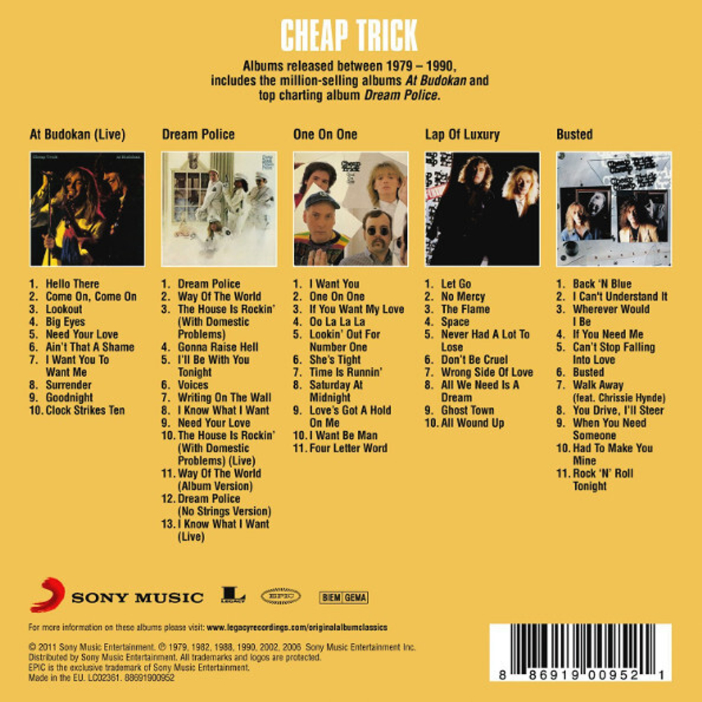 Cheap Trick / Original Album Classics (5CD)