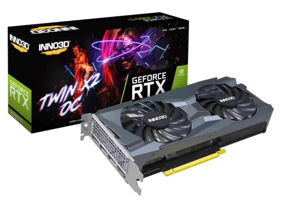 Видеокарта Inno3D GeForce RTX3060 Twin X2 OC, 12G GDDR6 192bit HDMI 3xDP N30602-12D6X-11902120H