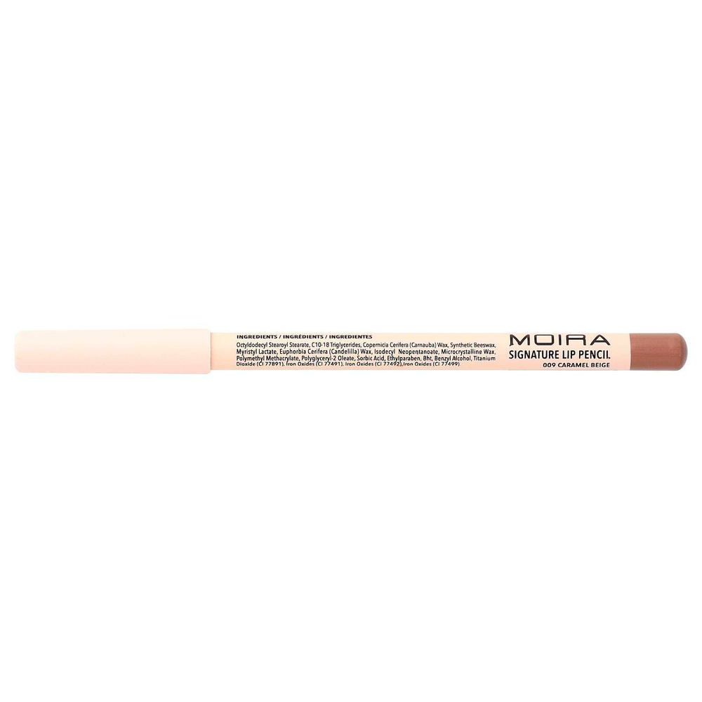 Moira Beauty, фирменный карандаш для губ, 009 карамельно-бежевый, 1,1 г (0,04 унции)