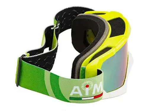 Очки кроссовые AiM Green-White Glossy