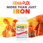 NaturesPlus, Hema-Plex®, железо, 60 быстродействующих капсул