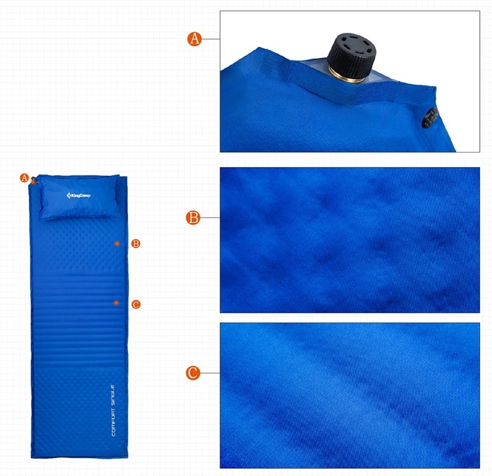 КОВРИК KINGCAMP 3605 COMFORT SINGLE САМОНАДУВАЮЩИЙСЯ