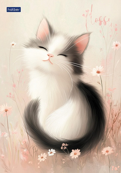 Блокнот А5 40 л. клетка ХАТБЕР Флосси (940Б5лA1к)