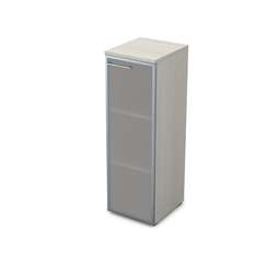 9НЛД.017.6 Пенал средний со стеклом (400*450*1245) , левый