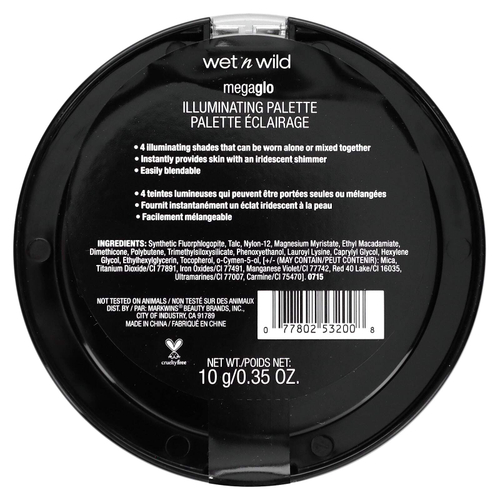 wet n wild, MegaGlo, палитра для сияния кожи, розовый, 10 г (0,35 унции)