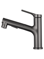 Смеситель для раковины с выдвижным изливом WONZON & WOGHAND, Темный графит (WW-A40862-BGG)