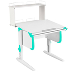 Растущая парта Дэми СУТ 24 с задней двухъярусной полкой СУТ.14.250 (750×880 мм)