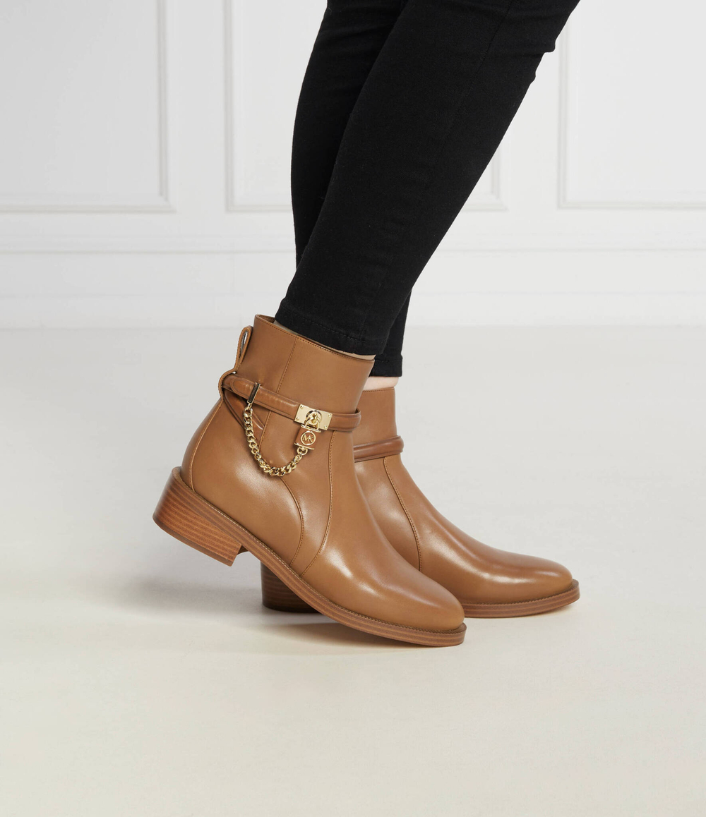 Кожаные ботильоны Michael Kors - коричневый(40F3HAME5L)