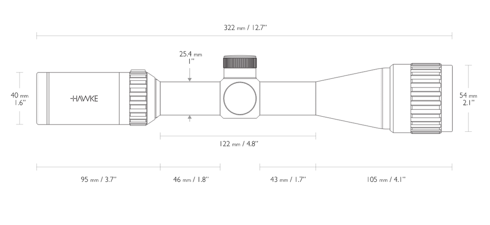 Оптический прицел Hawke Vantage 3-9x40 AO 30/30 (14122)