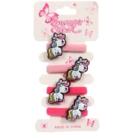 Резинки для волос детские 4шт «РОЗОВОЕ ОБЛАКО», единорожки, цвет как на фото, l-3см