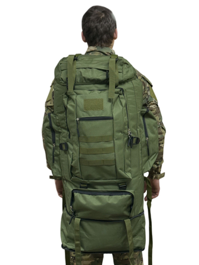 Походный тактический рюкзак (хаки, 100 л)