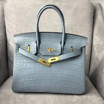 Сумка Hermes из кожи крокодила 30 см