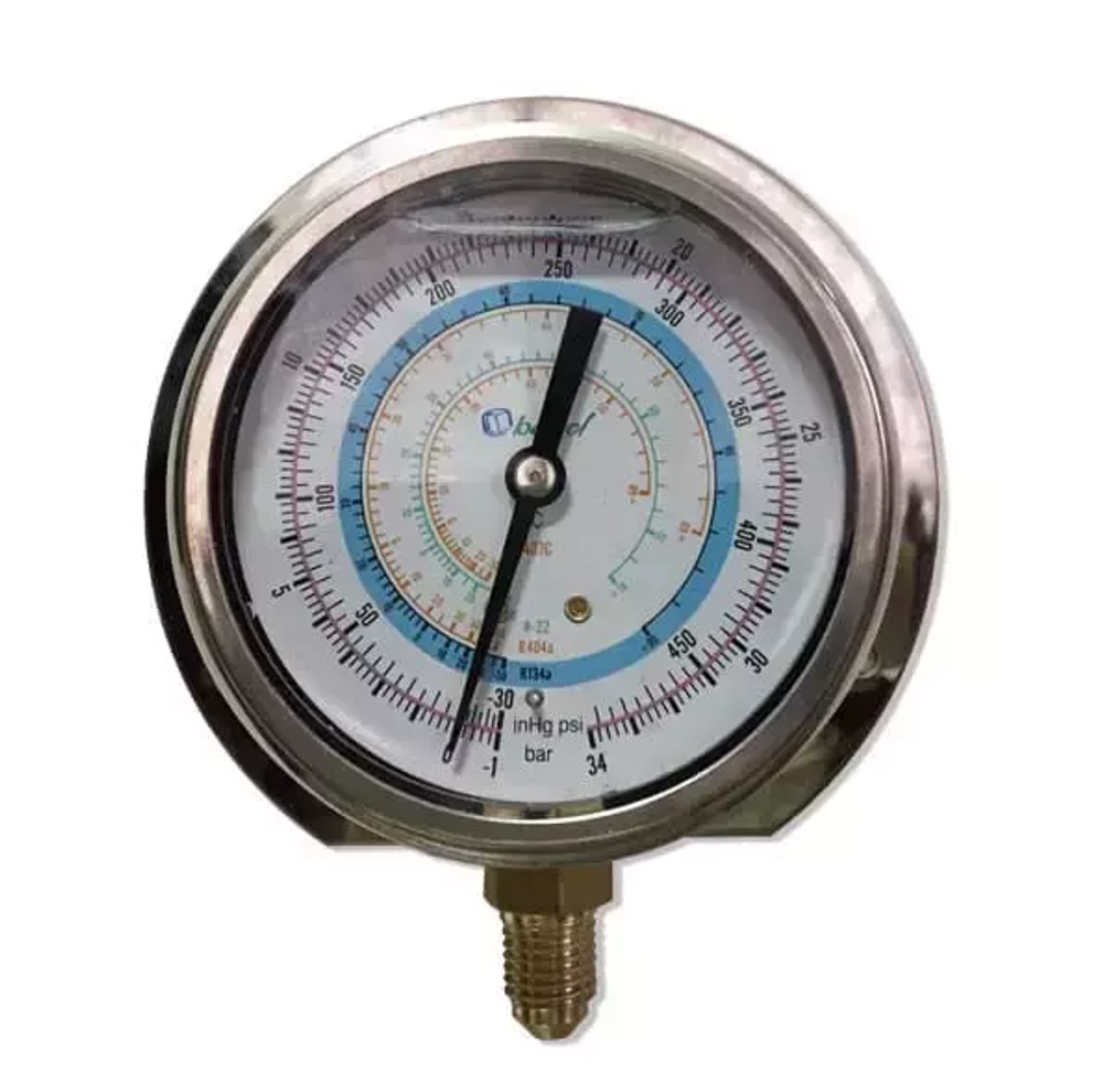 Мановакуумметр с силиконом BCJL-NSl-80 (R22; R134a; R404A; R407C, R507A) (021256)