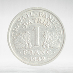France, 1 Franc 1942 - Vichy French State, VF