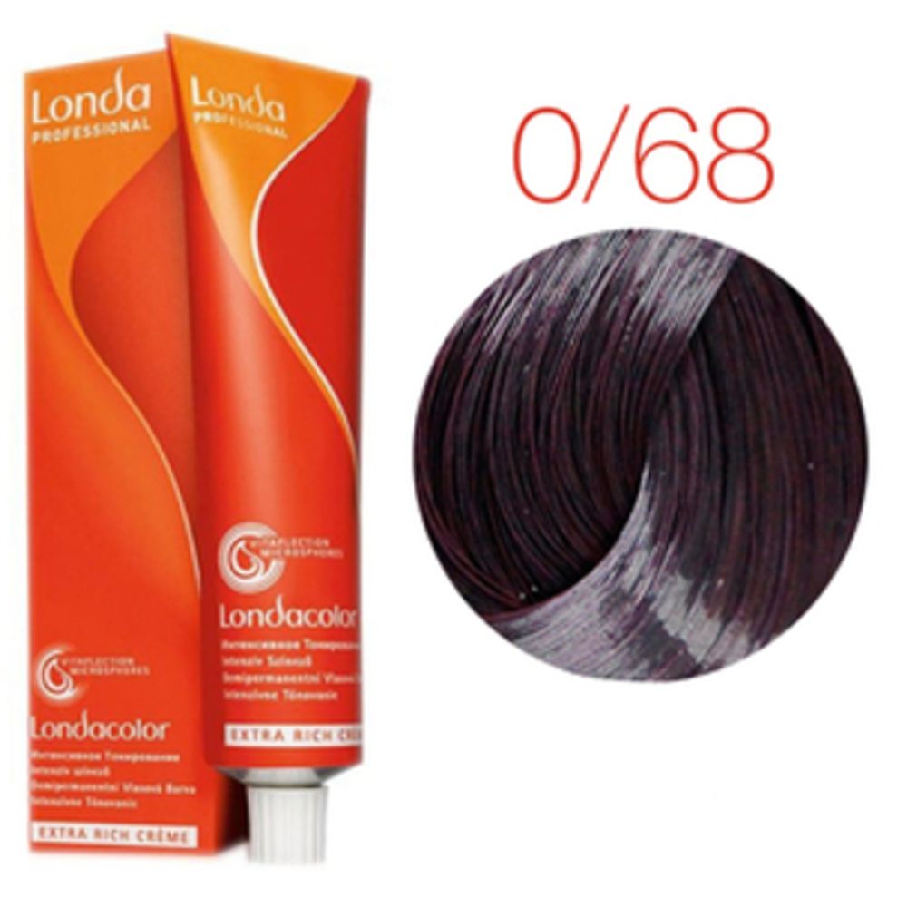 Londa Color инт.тонирование, 0/68 фиолетово-синий микстон, 60мл