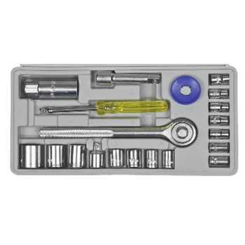 Набор универсальный 1/4" 3/8" 20 предметов DEXX, 27602-H20