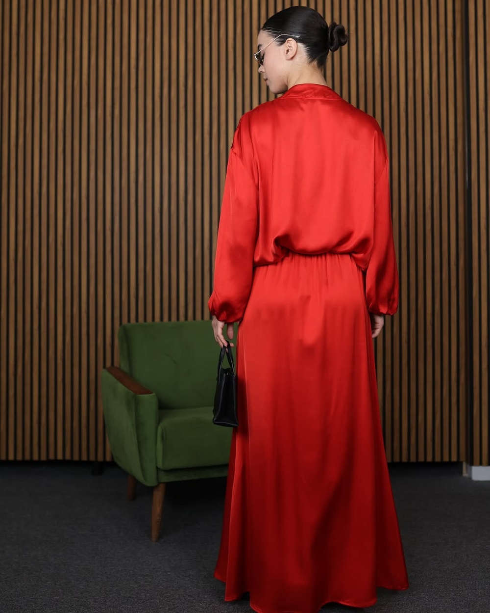 юбка из атласа