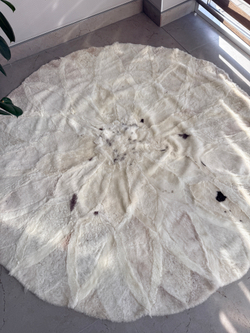 Ковер шкура натуральная овчина меховой