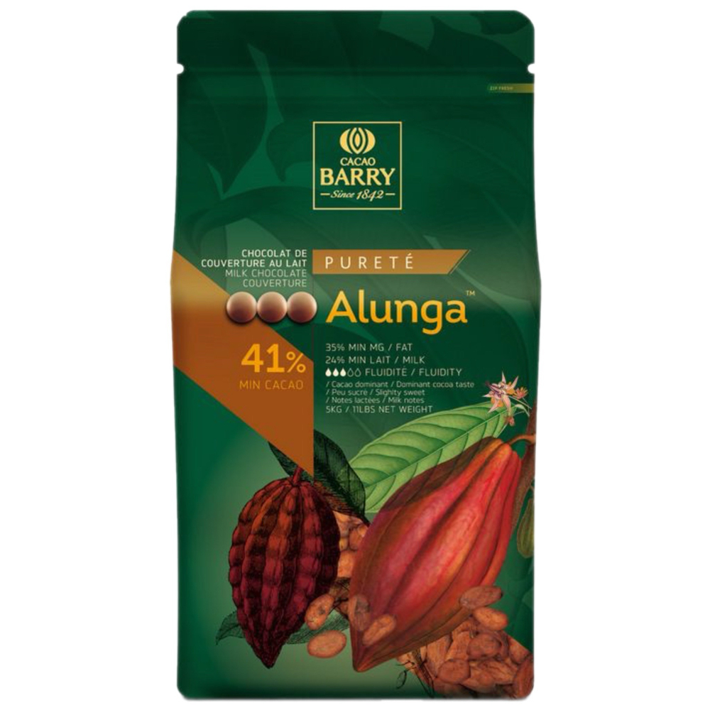 Шоколад молочный 41% «Cacao Barry» Alunga 1 кг