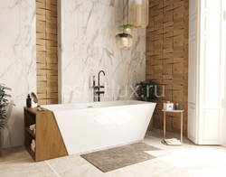 Ванна из литьевого мрамора Эстет Манхэттен 175х77 белая, ФР-00006566