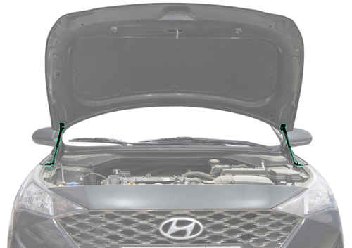 Газовые упоры капота Pneumatic для Hyundai Solaris II 2017-2020 2020-н.в., 2 шт., KU-HY-SL02-00