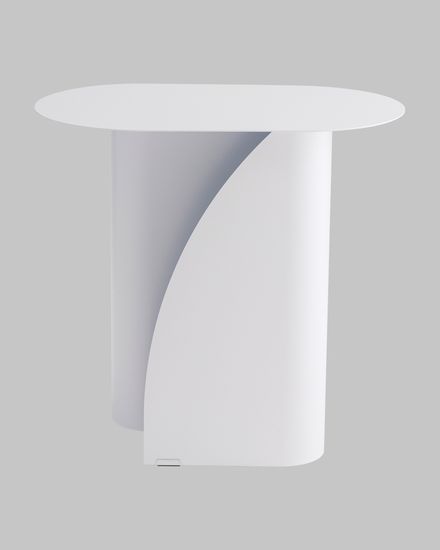 Журнальный столик Yvaine металл белый