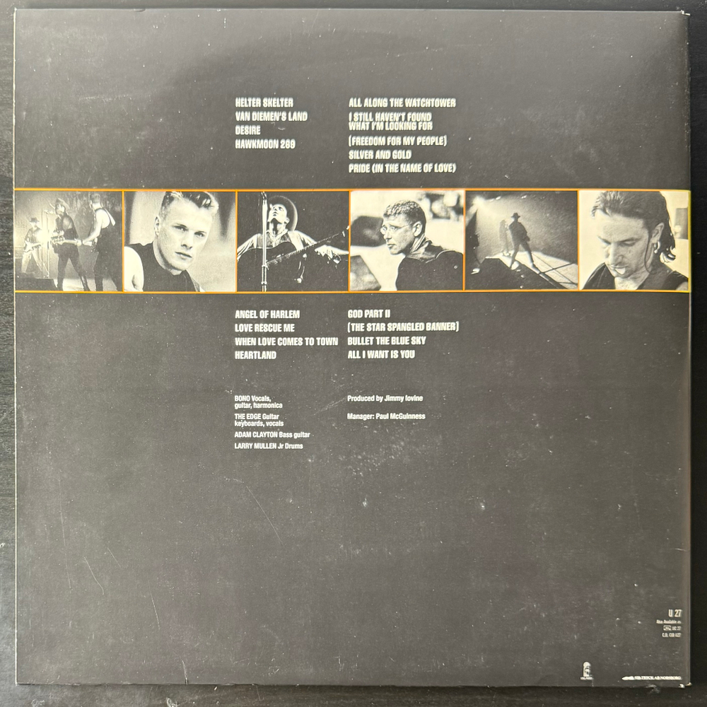 U2 - Rattle And Hum 2LP (Скандинавия 1988г.)