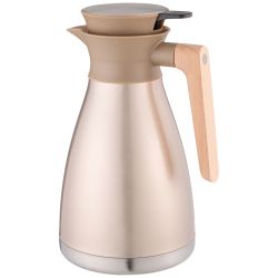 ВАКУУМНЫЙ КУВШИН (ТЕРМОС) AGNESS ИЗ НЕРЖ.СТАЛИ 1,5Л ЦВЕТ БРОНЗОВЫЙ