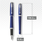Перьевая ручка Parker Urban, Nightsky Blue CT, перо: F, цвет чернил: blue, в подарочной упаковке.