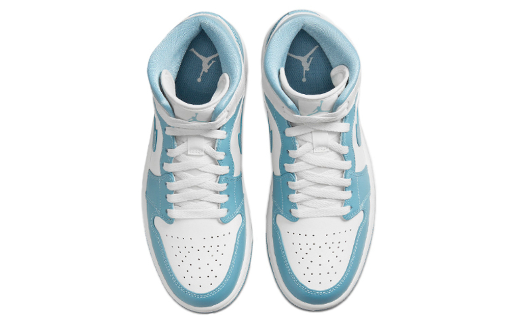 Кроссовки Air Jordan 1 Mid "University Blue" (Женская размерная сетка)