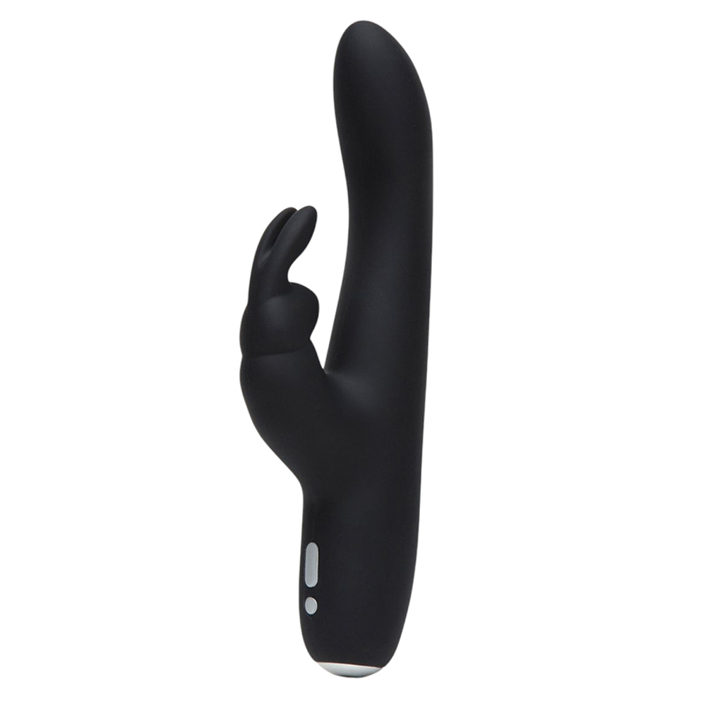 Черный вибратор-кролик Fifty Shades of Grey Greedy Girl Slimline Rabbit Vibrator