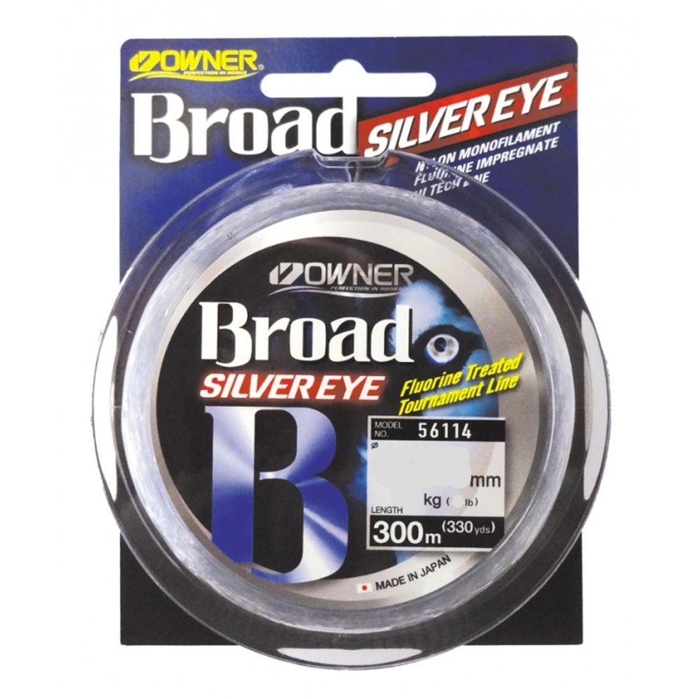 OWNER Леска Broad Silver Eye 300м 0,24мм 5кг