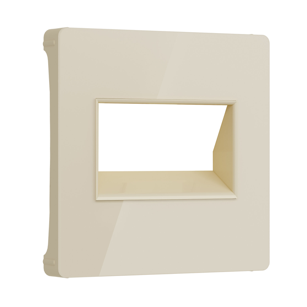 Накладка для двойной розетки Еthernet RJ-45 (айвори акрил)