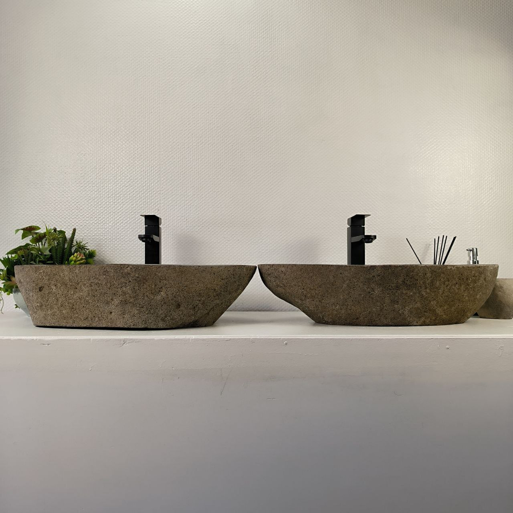 Раковина из речного камня ПАРА! RS-65541 61*36*15 0866