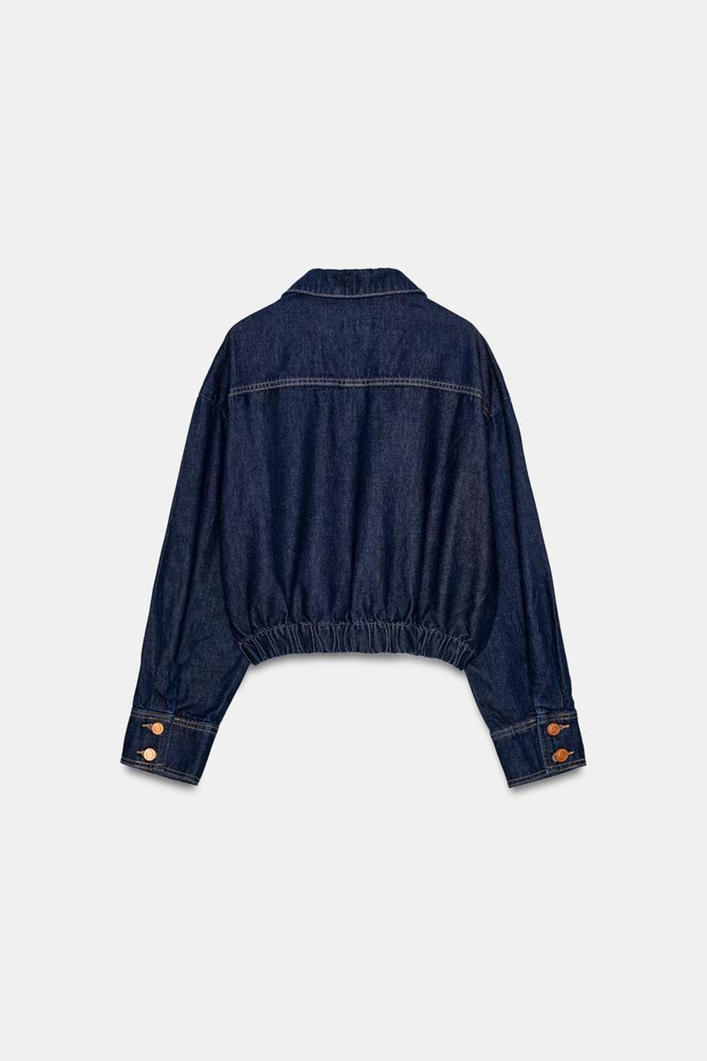 ZARA ДЖИНСОВЫЙ БОМБЕР Z1975, СИНИЙ