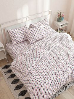 Простынь Сказка "Конфетти" 240х215 см, перкаль