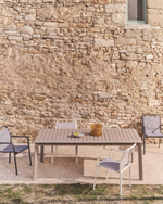 Раздвижной уличный стол Izola из алюминия с бежевой отделкой, 220 (280) x 100 см