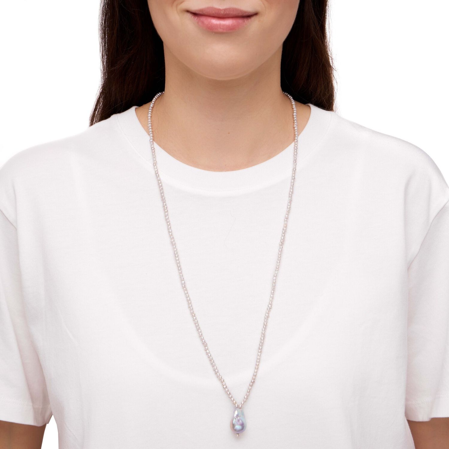 Колье Uttermost Pearl Necklace – Grey