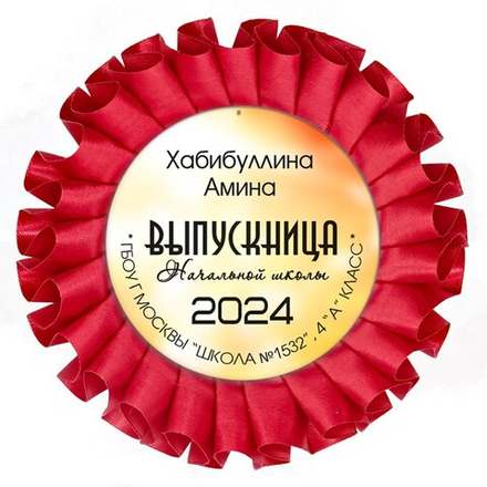 Наградная розетка именная. Арт. 7053