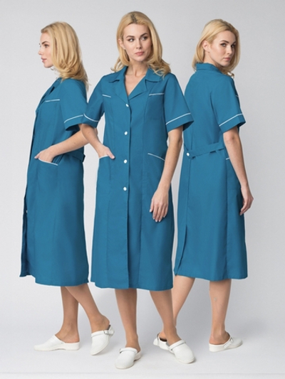 Халат женский Магнэль (тк.Смесовая,120), морская волна