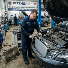 Радиатор кондиционера замена